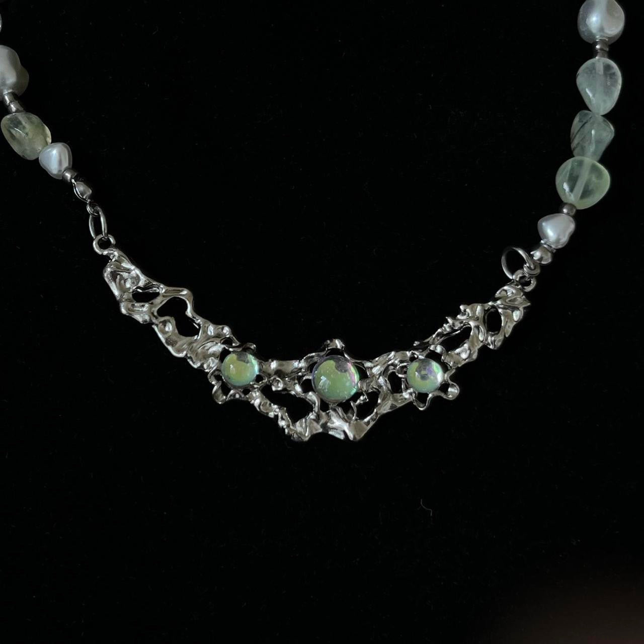 Emerald Green Beads Necklace